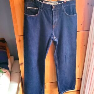 Armani Collezioni Men's Dark Wash Button Fly Jeans Size 38